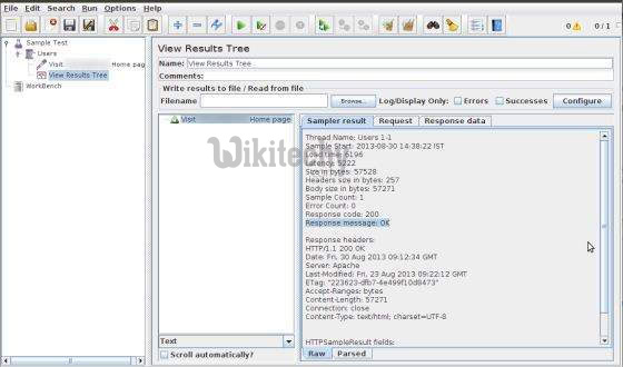  response data in view result tree